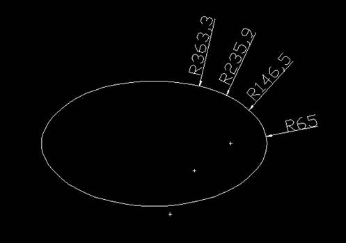 在CAD里面給橢圓標(biāo)注半徑的方法