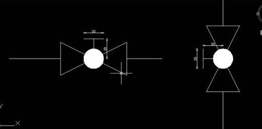 繪制CAD排水系統(tǒng)圖紙隔膜閥的方法